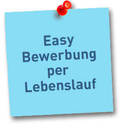 Easy Bewerbung per Lebenslauf